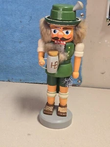 German Nutcracker Bavarian in traditional outfit + Beer Stein * MADE IN GBR - Picture 1 of 6