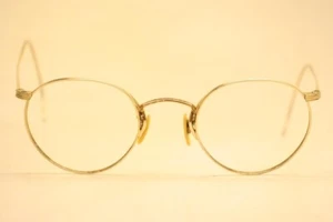 Antique Eyeglasses Vintage Frames UOC P3 Panto yeglass 12k Gold FIlled Glasses - Picture 1 of 5