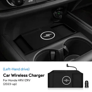 For Honda HRV ZRV 2023-UP Black Car Wireless Charger Pad Phone Fast Charging Mat - Picture 1 of 9