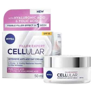 NIVEA Cellular Expert Filler Day Cream SPF15, Hyaluronic acid+folic acid, 50ml - Picture 1 of 2