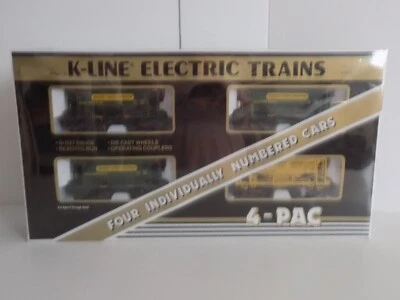 K-LINE Trains K-6737A2 KCC Classic Ore Car 4 Pac #K-673705-K-673708 Boxed NIB - Image 1 of 2