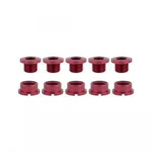 Origin8 Alloy Single Speed Chainring Bolts M8x6mm Bolt / M8x4mm Nut MX/Single - Picture 1 of 1