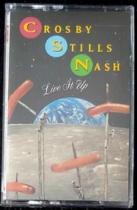 CROSBY, STILLS & NASH – LIVE IT UP– CASSETTE – EX CONDITION - Picture 1 of 3