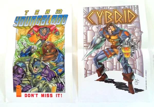 3 ORIGINAL IMAGE COMICS POSTERS NM 1991+ TEAM YOUNGBLOOD CYBRID OVERKILL LIEFELD - Picture 1 of 5