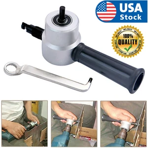 Double Head Sheet Metal Cutter Nibbler Cutting Tool Saw Power Drill Attachment - Picture 1 of 11