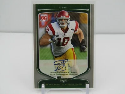 BRIAN CUSHING 2009 BOWMAN ROOKIE RC AUTOGRAPH AUTO #3/50- TROJANS!! - Image 1 of 2
