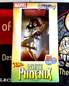 GALERÍA MARVEL X HOMBRES BLANCO PHOENIX EXCLUSIVO DIORAMA PVC ESTATUA NUEVA EN CAJA CASI NUEVA+ - Imagen 1 de 2