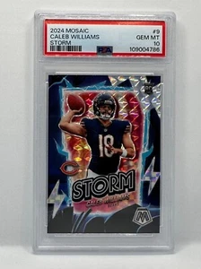 Panini Mosaic Storm Caleb Williams 2024 PSA 10 RC Rookie #9 Prizm Mosaic - Imagen 1 de 2