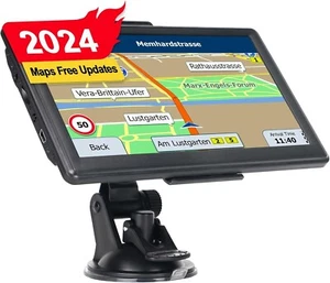 Semi Truck Gps Commercial Driver Accessories Navigation System Trucker 2024 Maps - Picture 1 of 7