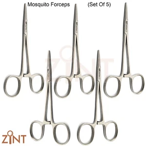 Juego de 5 pinzas dentales para mosquitos STR pinza de alicate hemostato quirúrgico veterinario X5 - Imagen 1 de 2