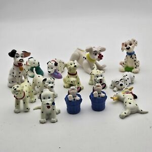 Vintage Lot Of 14 Dalmatian Dog Figures My Precious Pets By Jasman & Disney 101