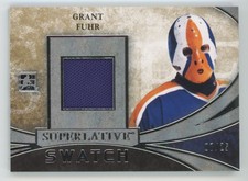 2015-16 In The Game Superlative Swatch Silver Jersey Grant Fuhr /25 #SSJ-15