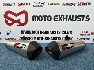Silenciadores de escape dobles Suzuki GSXR 1000 Scorpion Serket 2009-2011 K9 L0 L1 Foto 1 de 4