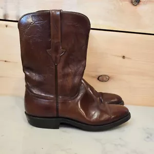 Botas Lucchese De Colección Cuero Marrón Para Hombre 8 Vaquero Western Rancher - Imagen 1 de 14