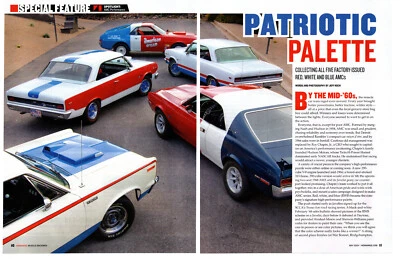 AMCs 1969 rojo, blanco y azul -- SC/RAMBLER -- REBEL -- AMX ~ BUEN ARTÍCULO/ANUNCIO Foto 1 de 2