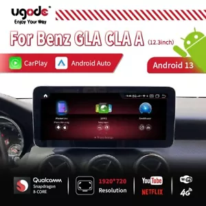 12.3" Mercedes Benz A GLA CLA C117 Android13 Touch Screen Display Carplay NTG4.5 - Picture 1 of 12