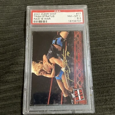 Rare 2001 Fleer WWF #17 Trish Stratus PSA 8.5 Rookie POP 1/1 Highest Graded! - Image 1 of 2