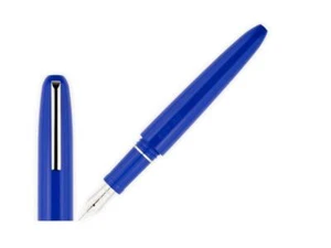 Scribo Piuma Fountain Pen in Pop (Bright Blue) 14K Flexible Gold Nib -Extra Fine - Picture 1 of 1