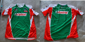 Castrol Roush Fenway Racing shirt / jersey NASCAR new green orange men's size XL