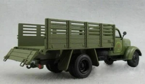 Camión militar Jiefang 1/36 modelo de coche fundido a presión con luz sonido trasero verde militar - Imagen 1 de 10