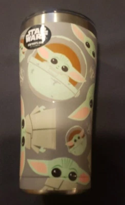 Star Wars The Mandalorian The Child Baby Yoda 20 oz. Vaso Tervis de acero inoxidable Foto 1 de 3