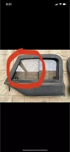 97-06 Jeep Wrangler TJ Half Door Drivers Side Upper Sliding Window Glass Only - Foto 1 di 7