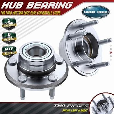 2x Front LH & RH Wheel Bearing & Hub Assembly for Ford Mustang 2005-2009 V6 4.0L - Image 1 of 4