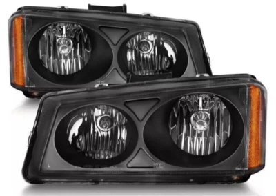 Anzo 111009 Black Euro Headlights for 2007 Chevy Silverado 1500 Classic Foto 1 de 4