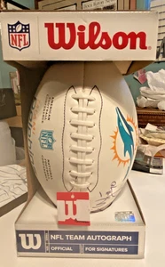 MIAMI DOLPHIN FOOTBALL SIGNED J W Ja' WAN JAMES OFFENSIVE TACKLE-RAVENS-BRONCOS - Picture 1 of 3