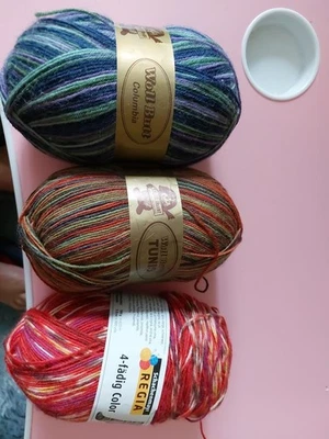 Sockenwolle 200g  Woll Butt 100g Regia Color Neu. - Bild 1 von 3