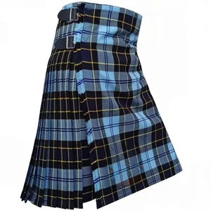 Schottische handgefertigte traditionelle US Air Force Tartan 8 Yard Kilt für Männer Tartan - Bild 1 von 9