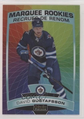 2019-20 O-Pee-Chee Platinum Rainbow Color Wheel David Gustafsson #157 Rookie RC - Image 1 of 2