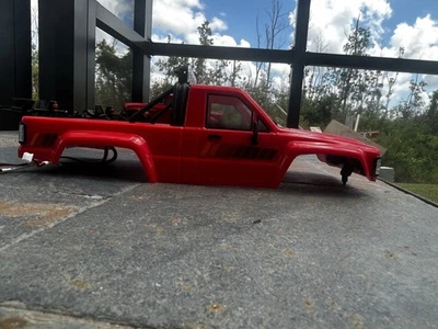 HPI Toyota Hilux SR5 Painted Truck Body Red for Venture18 160852 with lights  - Image 1 of 4