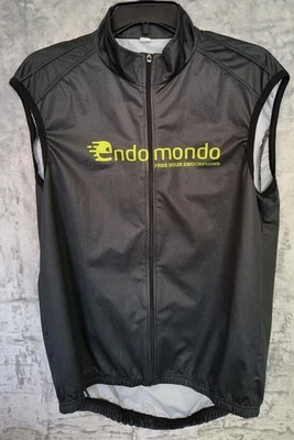 Endomondo Cycling Lightweight Vest Black Cycling Activity Short Sleeve Size 2XL - Image 1 of 4