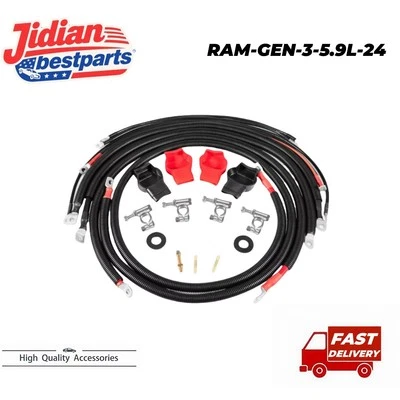 Fit 2003-2007 Dodge Ram Truck Gen 3 5.9L Battery Cable Upgrade - Image 1 of 4