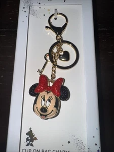 Charm e portachiavi Disney clip on borsa Minnie Mouse nuovo con scatola - Foto 1 di 3
