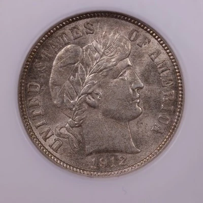1912 Barber Silver Dime., NGC MS62., Store #584 - Image 1 of 3