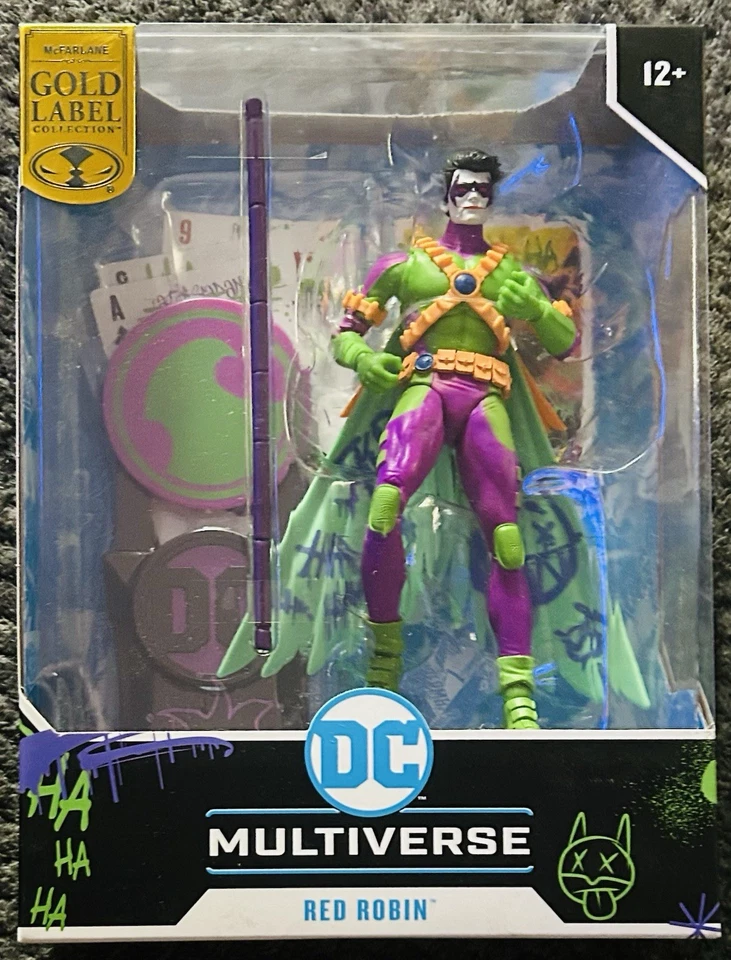 Boneco Robin Vermelho McFarlane Toys DC Multiverse Gold Label Novo Na Caixa - Imagem 1 de 1