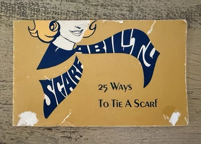 Bufanda vintage folleto para atar bufanda Sears daños bufanda capacidad 25 maneras de atar una bufanda Foto 1 de 4