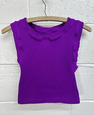 FP Movement Free People 重型罗纹背心紫色/女式中号/大号 — 第 1/4 张图片