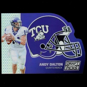 2016 Panini Prizm Collegiate Draft Picks #6 Andy Dalton Helmet Die-Cuts TCU - Picture 1 of 2