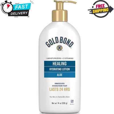Gold Bond Ultimate Loción Hidratante oz, Terapia Curativa de la Piel, Aloe Vera Foto 1 de 4