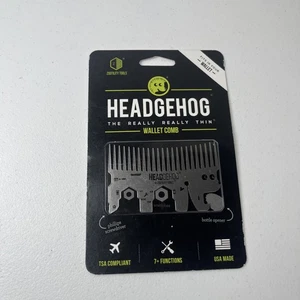 Hedgehog really really thin Wallet Comb 7 Function Tool TSA compliant USA made - Picture 1 of 2