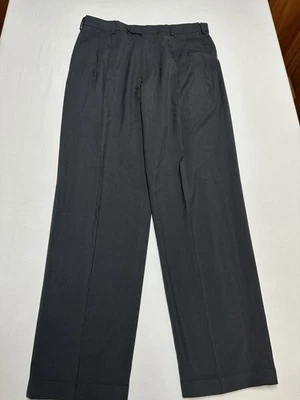 Pantalones grises Jos.A.Banks Leadbetter golf cómodos cintura elástica 34x30 Foto 1 de 4