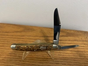 Remington UMC Bone Handle 2 Blade Folding Pocket Knife c1921 Antique Very Nice ! - Picture 1 of 15