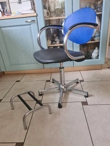 Sedia Girevole Rialzabile Con Braccioli In Acciaio Inox Molto Robusta Con... - Foto 1 di 4