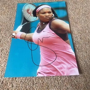 Signed SERENA WILLIAMS TENNIS LEGEND 12 By 8 Photo - Picture 1 of 3