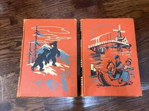 Childcraft Childrens Book 1949 Vol 4 & 5 Life Many Lands Animal Friends Vintage - Picture 1 of 18