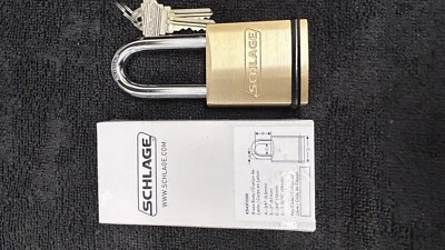 Schlage Commercial KS43F2300 Brass Padlock 2 “ Shackle "C" Keyway Cylinder - Image 1 of 2