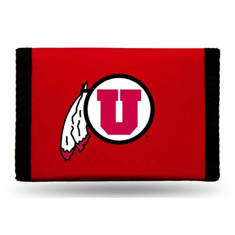 Utah Utes Nylon Tri-Fold Wallet Cover